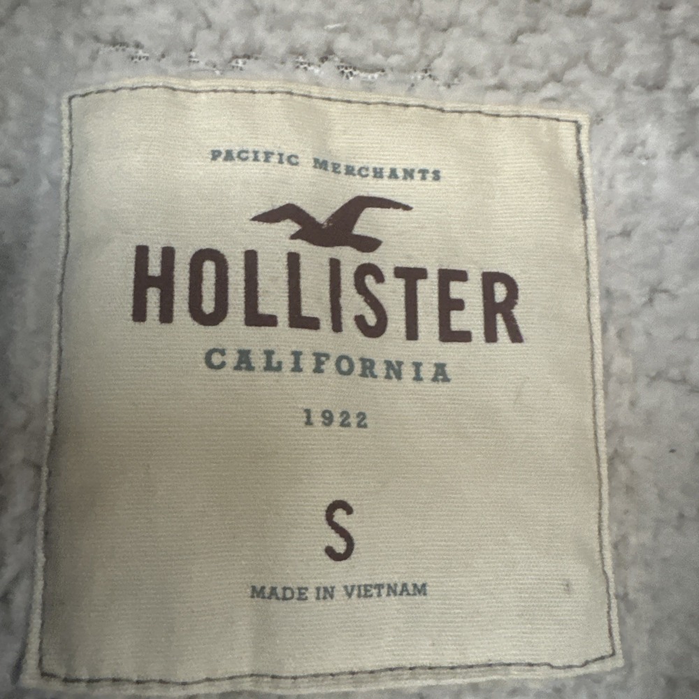 Y2K Hollister Sherpa-Lined Parka Jacket – Olive Green – Women's Small - Picture 3 of 9